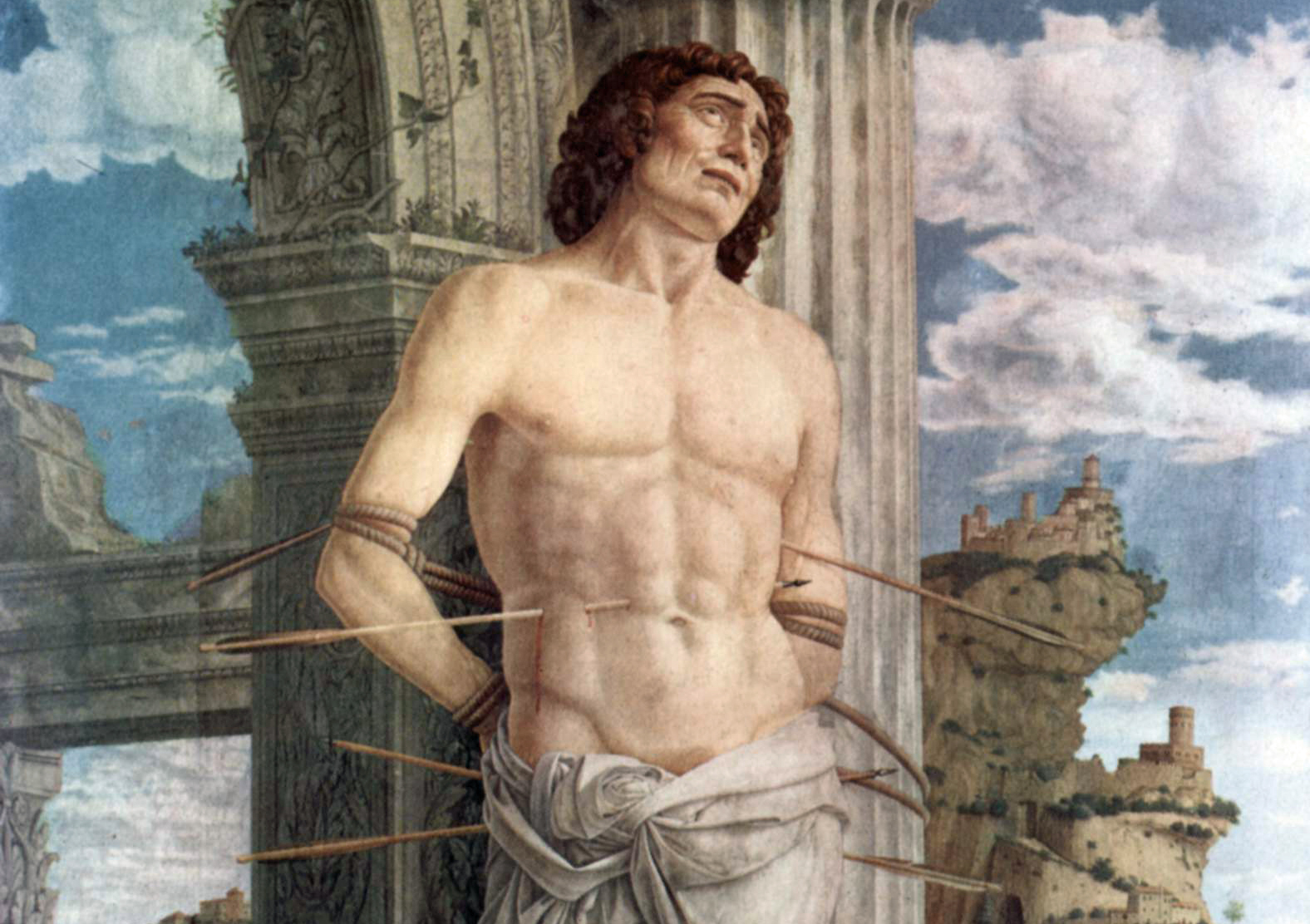 St Sebastian detail Andrea Mantegna 1480_crop2