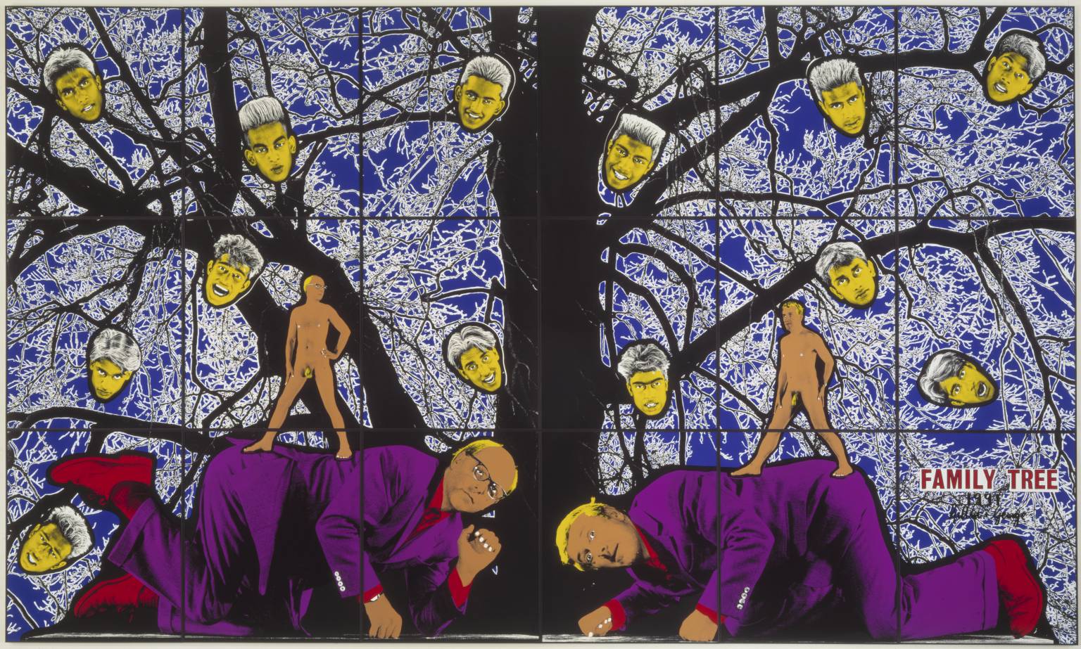 Family Tree 1991 by Gilbert & George born 1943, born 1942
