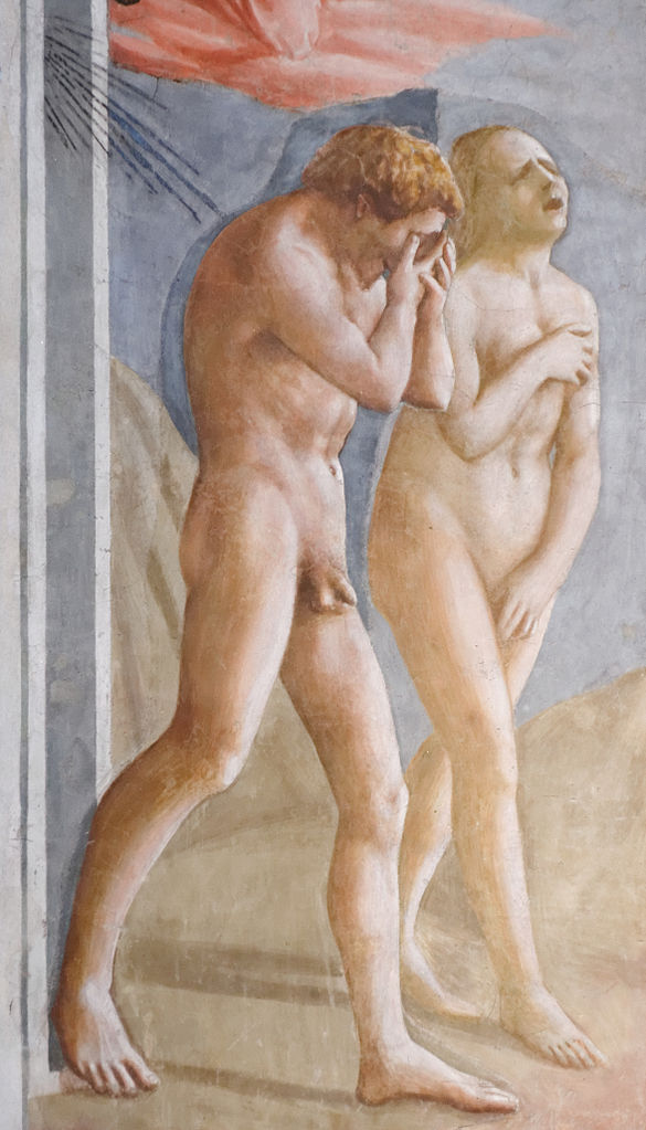 585px-Expulsion_from_the_Garden_of_Eden_Masaccio_Cappella_Brancacci